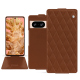 Google Pixel 8 leather case - Marron - Couture ( Nappa - Pantone #8B4720 ) 