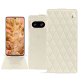 硬质真皮保护套 Google Pixel 8 - Blanc - Couture ( Nappa - White ) 