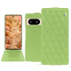 Housse cuir Google Pixel 8 - Vert olive - Couture ( Nappa - Pantone #a7c58e ) 
