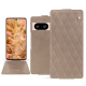 Housse cuir Google Pixel 8 - Taupe vintage - Couture ( Pantone #591d16 ) 