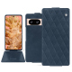 Custodia in pelle Google Pixel 8 - Jean vintage - Couture ( Pantone #2f414f  ) 