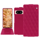 Google Pixel 8 leather case - Rose fluo - Couture ( Pantone #ff16b4 ) 