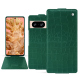 Capa em pele Google Pixel 8 - Crocodile pino ( Pantone #173F35 ) 