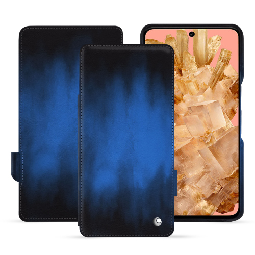 Lujosa funda con solapa horizontal para Google Pixel 8 | Elegancia y protección de alta gamaBleu Patine