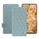 Custodia in pelle Google Pixel 8 - Bleu ciel - Couture ( Nappa - Pantone #abcae9 ) 