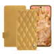 Google Pixel 8 leather case - Or Maïa - Couture ( Pantone 871C ) 