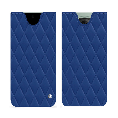 Étui OnePlus Open de Noreve : Élégance, Protection et PersonnalisationBleu océan - Couture ( Nappa - Pantone #15458a) 