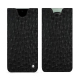 Pochette cuir Oneplus Open - Autruche nero ( Noir / Black) 