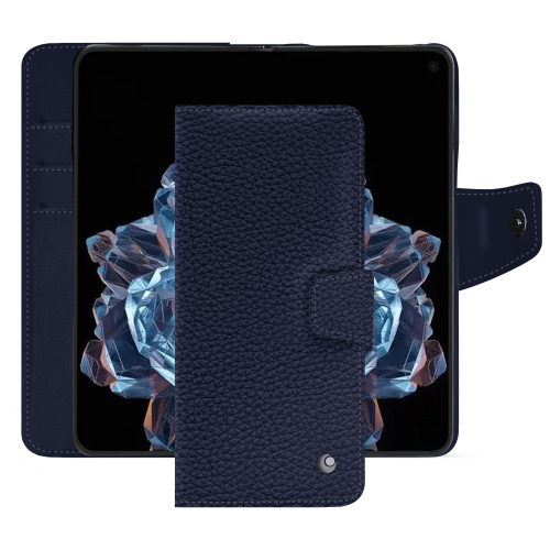 Premium-Schutzhülle OnePlus Open | Noreve, LederhandwerkerCobalt ( Pantone #2b253f ) 