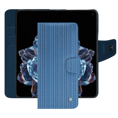 Coque premium OnePlus Open | Noreve, artisans maroquiniersAbaca ishia ( Pantone #395775 ) 