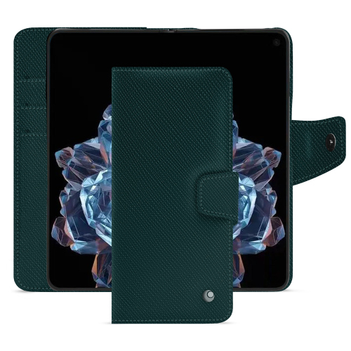 Coque premium OnePlus Open | Noreve, artisans maroquiniersVert séduisant ( Pantone #1d3c34 ) 