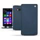 Nokia Lumia 930  leather case - Jean vintage ( Roughtcut - Pantone 285U  ) 