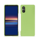 Coque cuir Sony Xperia 5 V - Vert olive ( Nappa - Pantone #a7c58e ) 