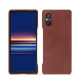 Funda de piel Sony Xperia 5 V - Passion vintage ( Pantone #591d16 ) 