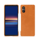 硬质真皮保护套 Sony Xperia 5 V - Mandarine vintage ( Pantone #d47231 ) 