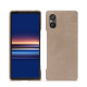 Custodia in pelle Sony Xperia 5 V - Taupe vintage ( Pantone #bda790 ) 