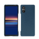 Sony Xperia 5 V leather cover - Indigo ( Pantone #1f4565 ) 