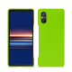 Coque cuir Sony Xperia 5 V - Vert fluo ( Pantone #00ab5f ) 