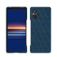 Capa em pele Sony Xperia 5 V - Blu mediterran - Couture ( Pantone #0E3043 )
