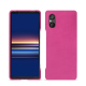 Coque cuir Sony Xperia 5 V - Rose BB ( Pantone #DB599F )
