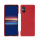 硬质真皮保护套 Sony Xperia 5 V - Rouge troupelenc ( Pantone #AB191A )