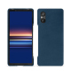 Sony Xperia 5 V leather cover - Blu mediterran ( Pantone #0E3043 )