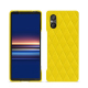 Capa em pele Sony Xperia 5 V - Jaune fluo - Couture ( Pantone #c9ff57 ) 