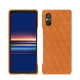 硬质真皮保护套 Sony Xperia 5 V - Mandarine vintage - Couture ( Pantone #d47231 ) 