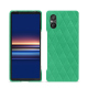 硬质真皮保护套 Sony Xperia 5 V - Menthe vintage - Couture ( Pantone #37b375 ) 