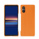 硬质真皮保护套 Sony Xperia 5 V - Abaca arancio ( Pantone #d77540 )