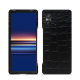 Funda de piel Sony Xperia 5 V - Crocodile nero ( Noir / Black) 