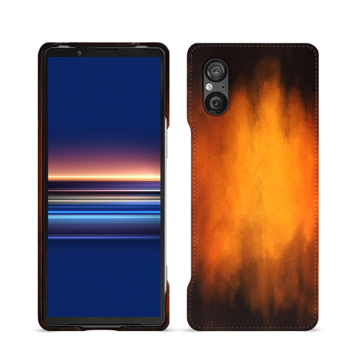 Capa traseira topo de gama personalizável para Sony Xperia 5 VFauve Patine