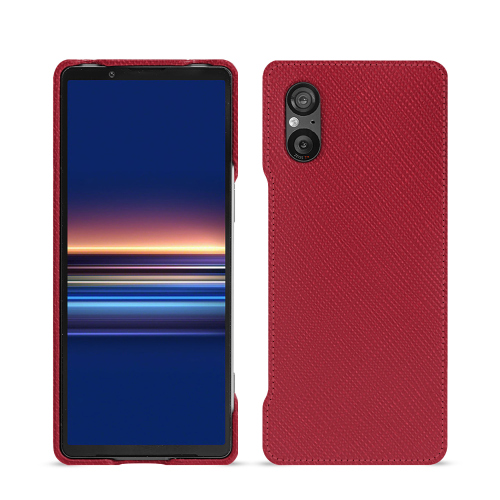 Capa traseira topo de gama personalizável para Sony Xperia 5 VRouge passion ( Pantone #a6192e ) 