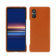 Lederschutzhülle Sony Xperia 5 V - Orange vibrant ( Pantone #e36b39 ) 