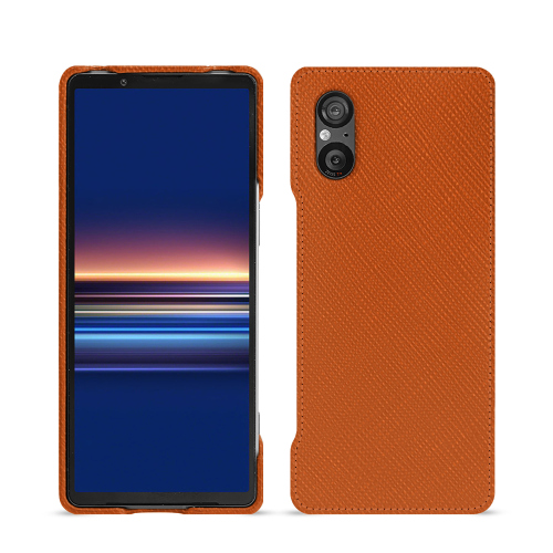Capa traseira topo de gama personalizável para Sony Xperia 5 VOrange vibrant ( Pantone #e36b39 ) 