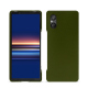 Coque cuir Sony Xperia 5 V - Vert Veggie ( Pantone #68724d ) 