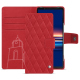 Funda de piel Sony Xperia 5 V - Rouge troupelenc - Couture ( Pantone #AB191A )