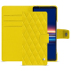 Lederschutzhülle Sony Xperia 5 V - Jaune fluo - Couture ( Pantone #c9ff57 ) 