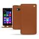 Funda de piel Nokia Lumia 930  - Marron ( Nappa - Pantone 1615C ) 