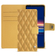 Housse cuir Sony Xperia 5 V - Or Maïa - Couture ( Pantone 871C ) 