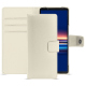 Sony Xperia 5 V leather case - Blanc PU ( White ) 