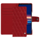 Housse cuir Sony Xperia 5 V - Rouge - Couture ( Nappa - Pantone #d50032 ) 