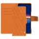 Funda de piel Sony Xperia 5 V - Orange - Couture ( Nappa - Pantone #ff9351 ) 