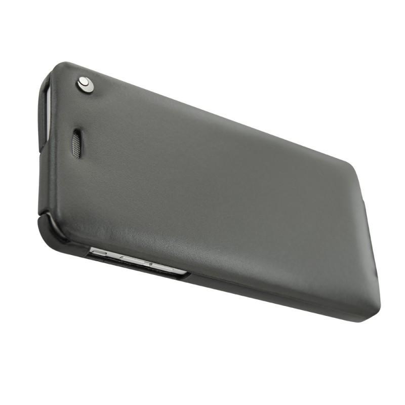 BOSS - Funda para iPhone 13 Pro forrada de piel con logo de la