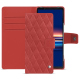 Sony Xperia 5 V leather case - Cerise vintage - Couture ( Pantone #a6302e ) 