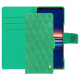 가죽 커버 Sony Xperia 5 V - Menthe vintage - Couture ( Pantone #37b375 ) 