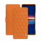 Sony Xperia 5 V leather case - Orange - Couture ( Nappa - Pantone #ff9351 ) 
