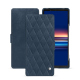 Capa em pele Sony Xperia 5 V - Jean vintage - Couture ( Pantone #2f414f  ) 