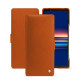 Capa em pele Sony Xperia 5 V - Orange vibrant ( Pantone #e36b39 ) 