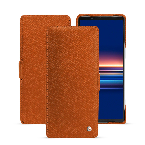 소니 엑스페리아 5 V용 수평 플랩 커버Orange vibrant ( Pantone #e36b39 ) 